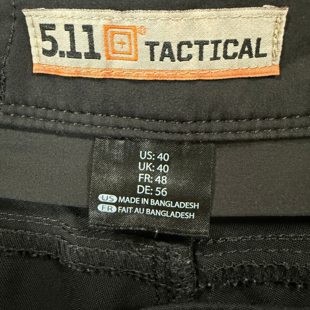 5.11 Apex Tactical 11" Cargo Shorts Mens 40 Black Utility Outdoor Hiking - Picture 7 of 10